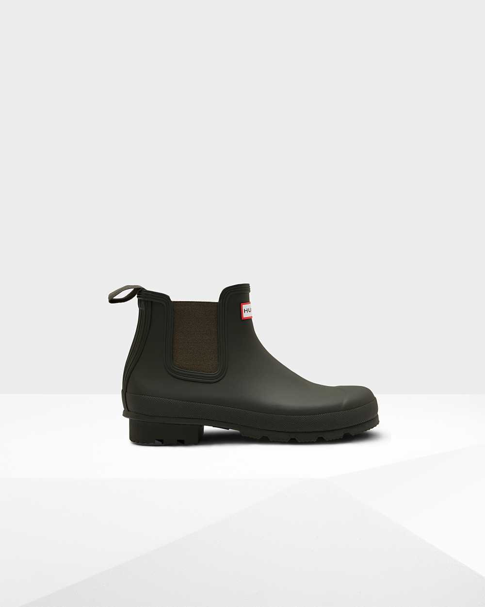 Botas Chelsea Hombre - Hunter Original Verde Oscuro Oliva - ECGWBJ-296 - Verde Oscuro Oliva